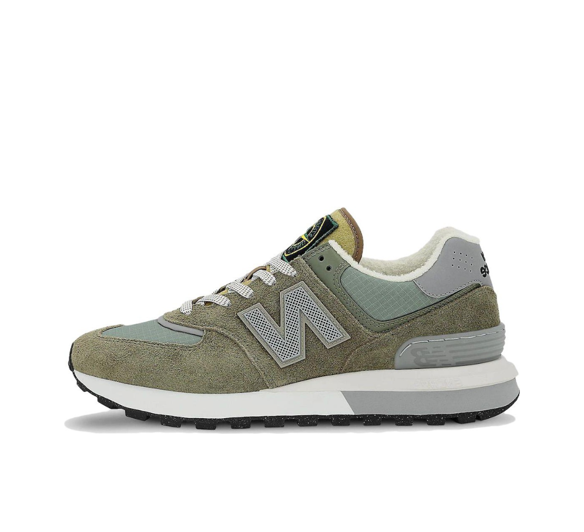 New Balance U574LGST Olive and Gray Sneakers