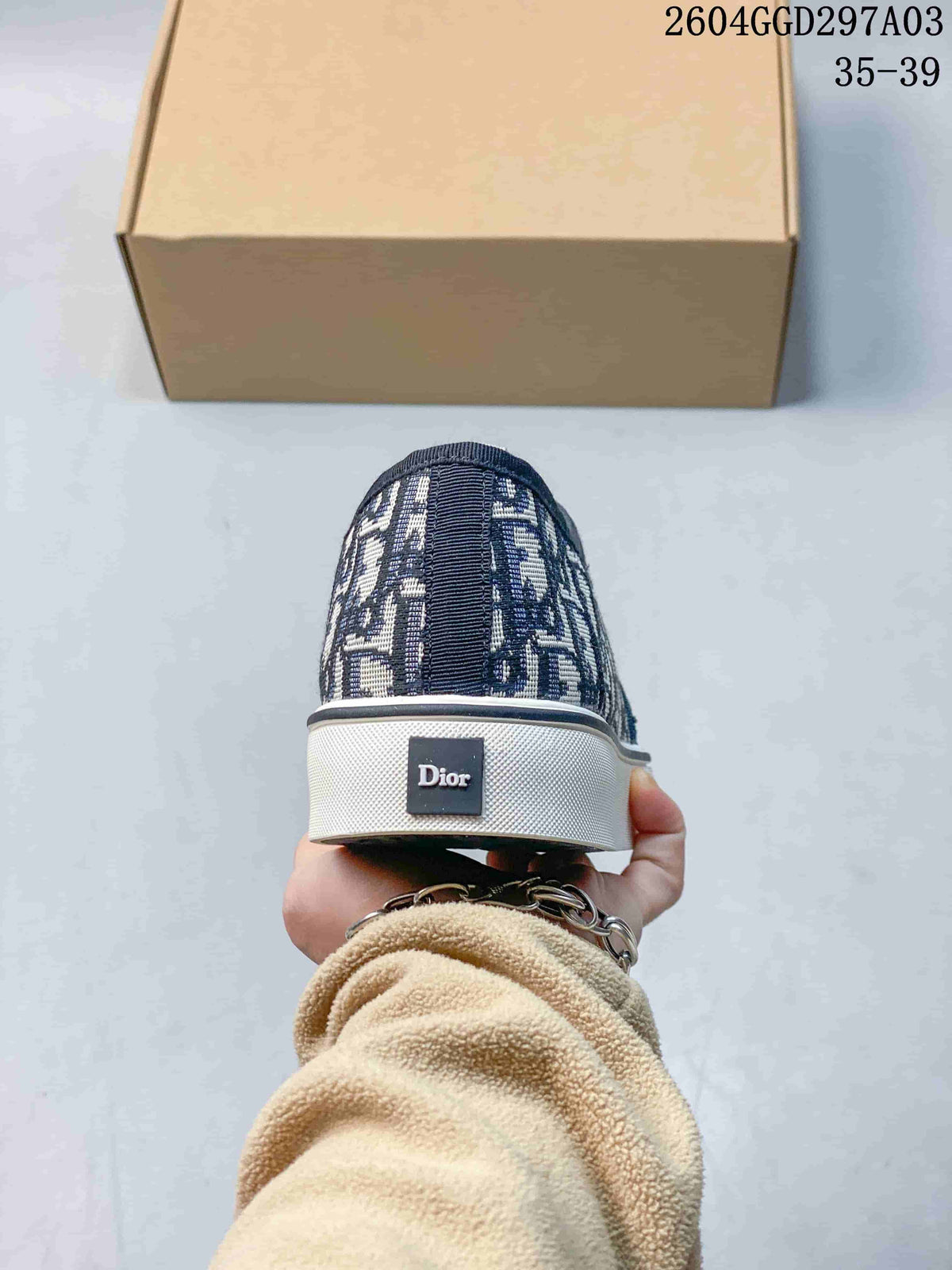 Dior Saltwind Low-Top Sneakers in Navy Monogram
