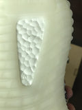 Close-up of the translucent textured outsole and central sole insert.
