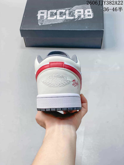 Jordan Air Jordan 1 Low White Red Grey Sneakers