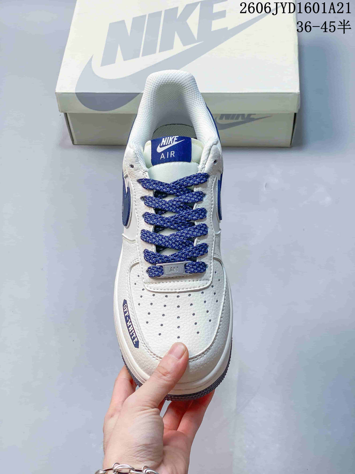 Nike Air Force 1 ’07 Low White and Blue Sneakers