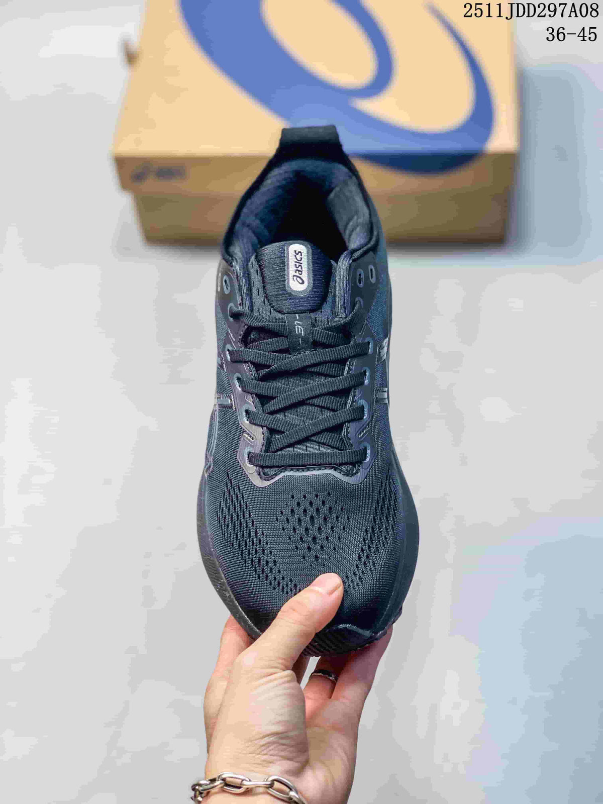 ASICS GEL-KAYANO Black Running Sneakers 2511JDD297A08