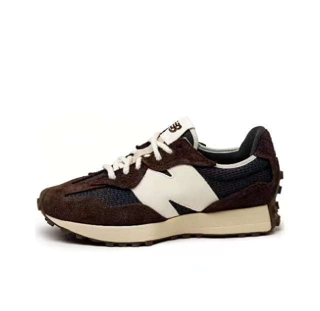 New Balance U327WVB Brown and Cream Sneakers