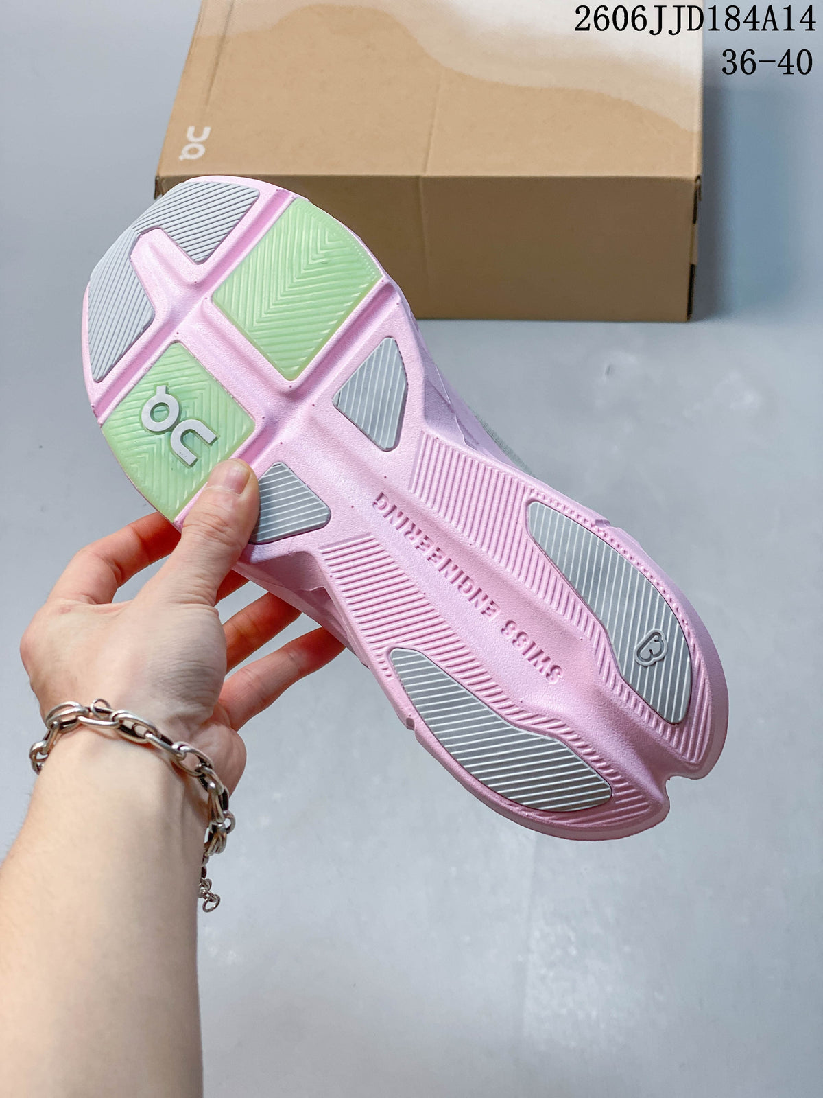 On Cloudpulse Next Women's Running Sneakers, Gray Pink