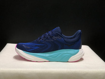 HOKA Arahi 8 Running Shoes, Navy Blue and Aqua