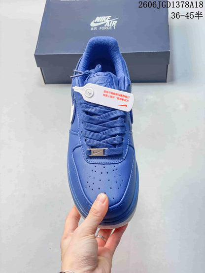 Nike Air Force 1 Low Blue and White Sneakers