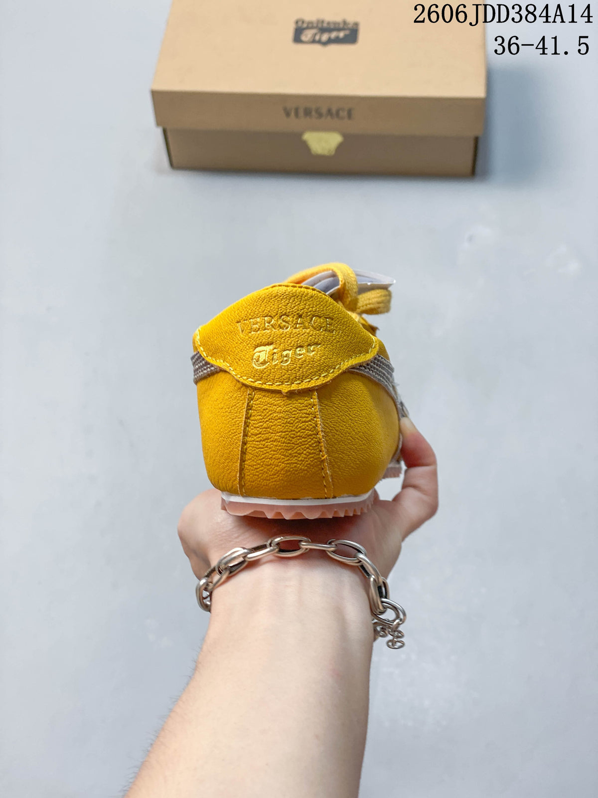 Versace x Onitsuka Tiger Tai-Chi Sakura Low-Top Sneakers, Yellow