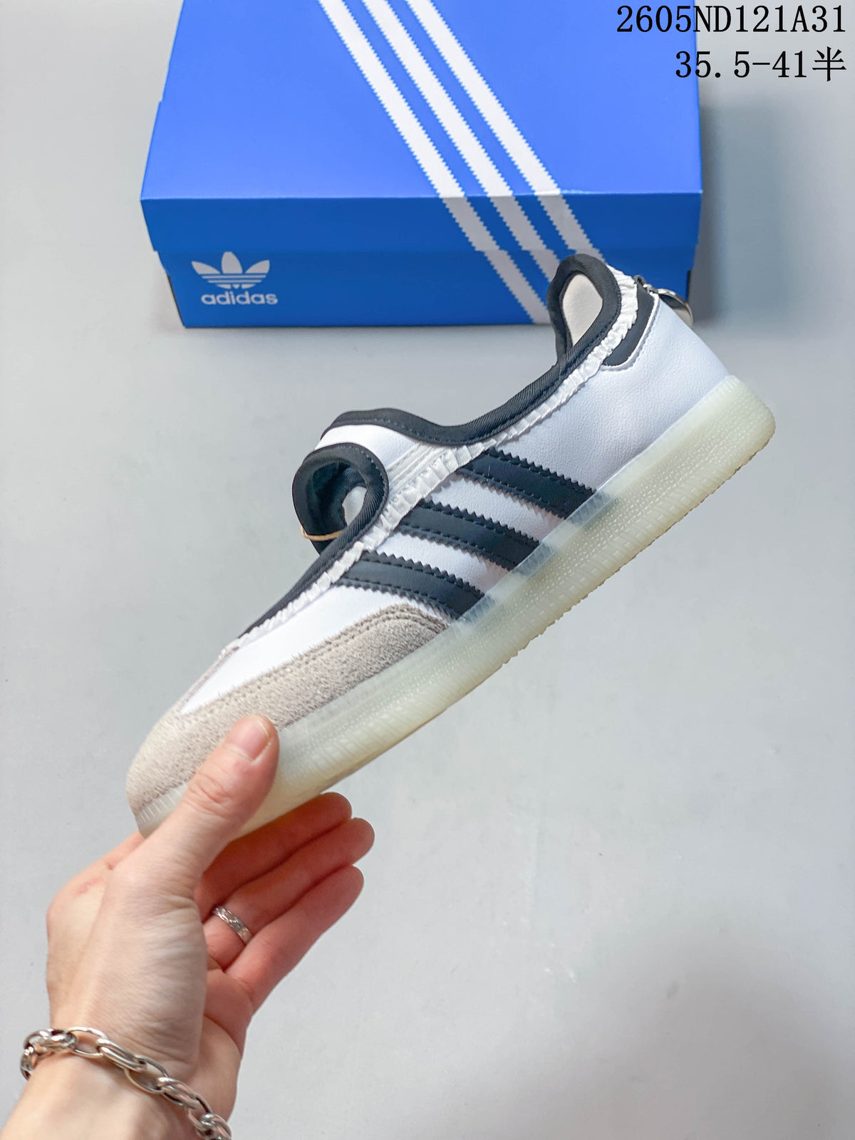 Adidas Samba Mary Jane Sneakers White Black JR1325