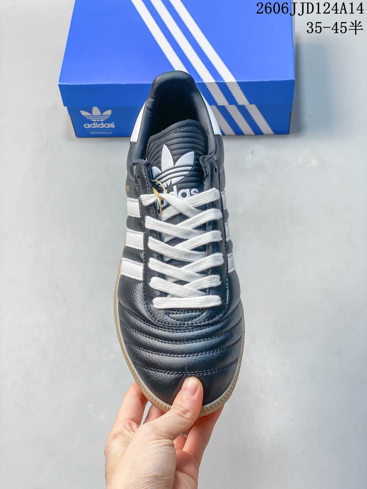 adidas Samba JP Classic Sneakers in Dark Blue and White JQ9056