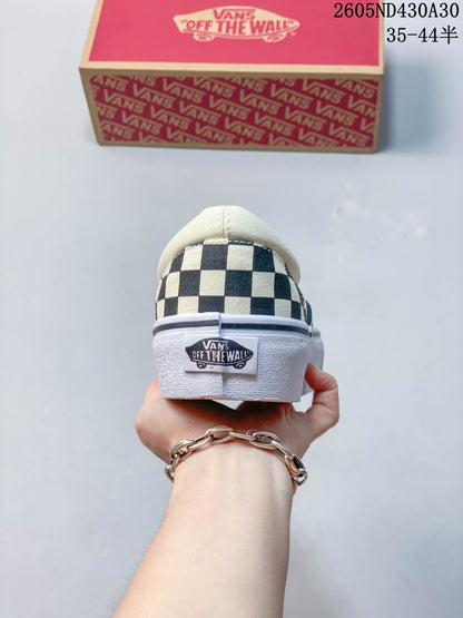 Vans Checkerboard Slip-On Platform Sneakers Black White