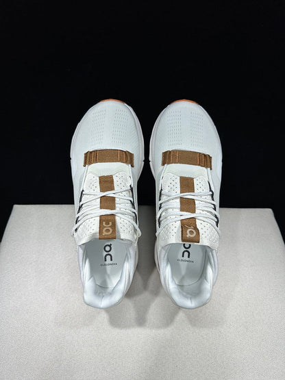 On Cloudnova 2 Sneakers, Ivory and Brown
