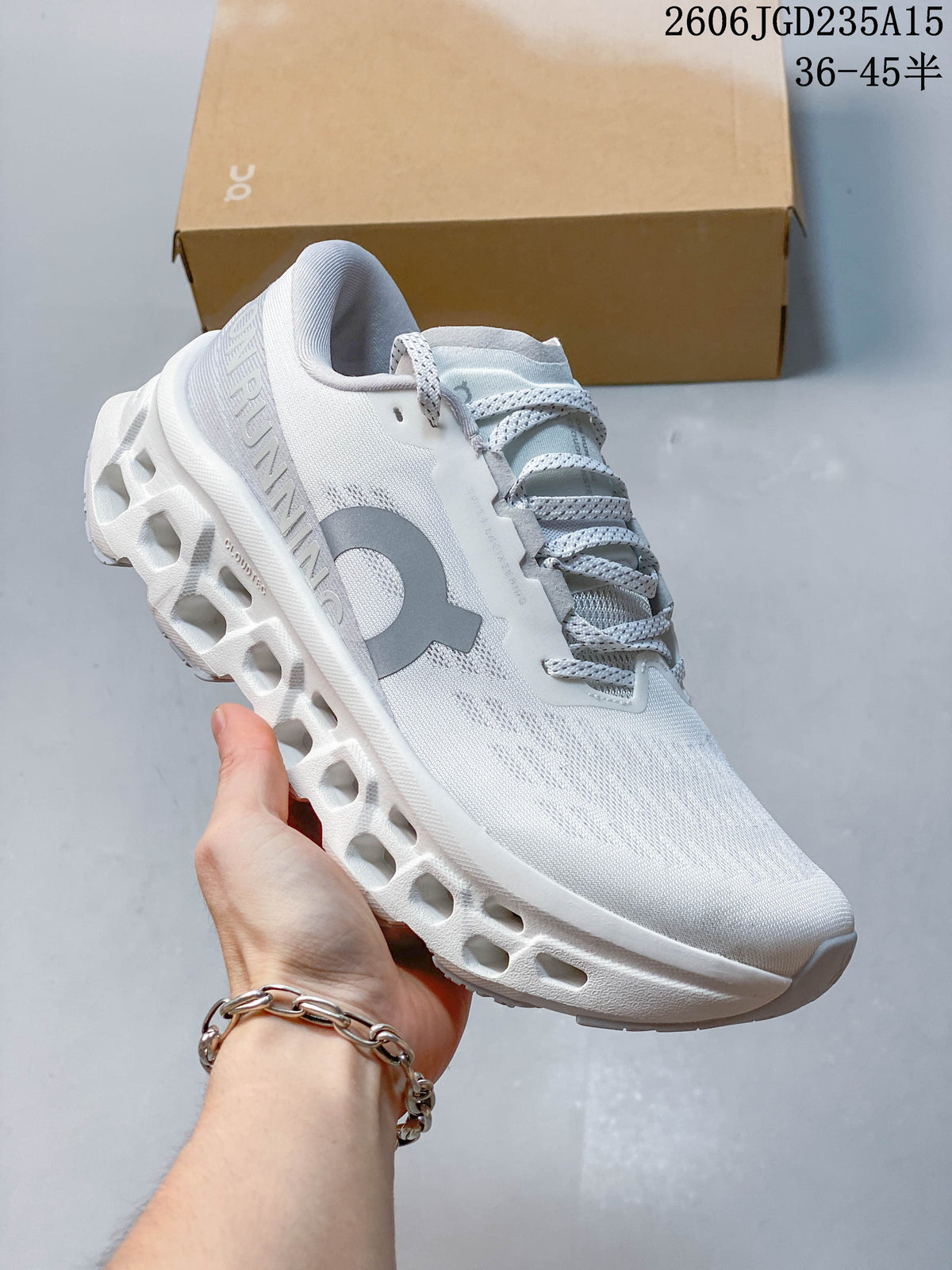 On Cloudmonster 3 White Running Sneakers