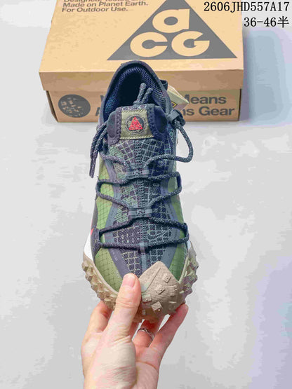 Nike ACG Mountain Fly Outdoor Sneakers in Green and Gray