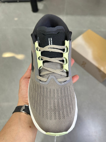 On Running Cloudmonster 2 Running Shoes in Gray and Lime