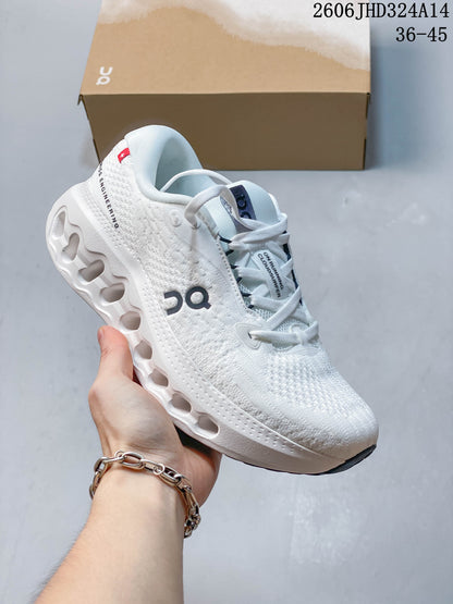 On Cloudtilt Low-Top Running Shoes, White and Gray