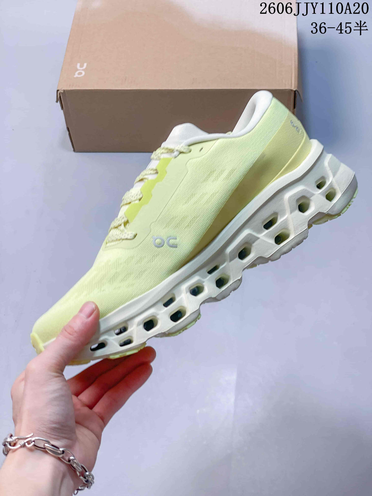On Cloudmonster 3 Running Shoes – Pale Yellow