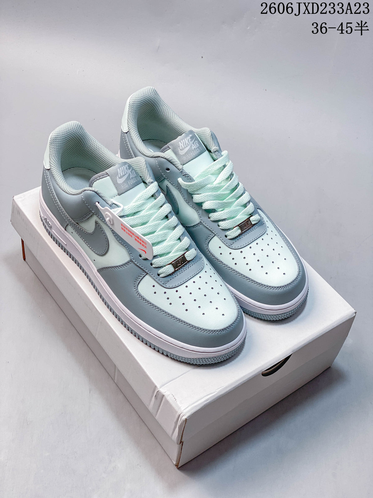 Nike Air Force 1 '07 Low Blue and White Sneakers