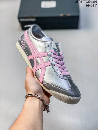 Onitsuka Tiger Mexico Metallic Low-Top Sneakers