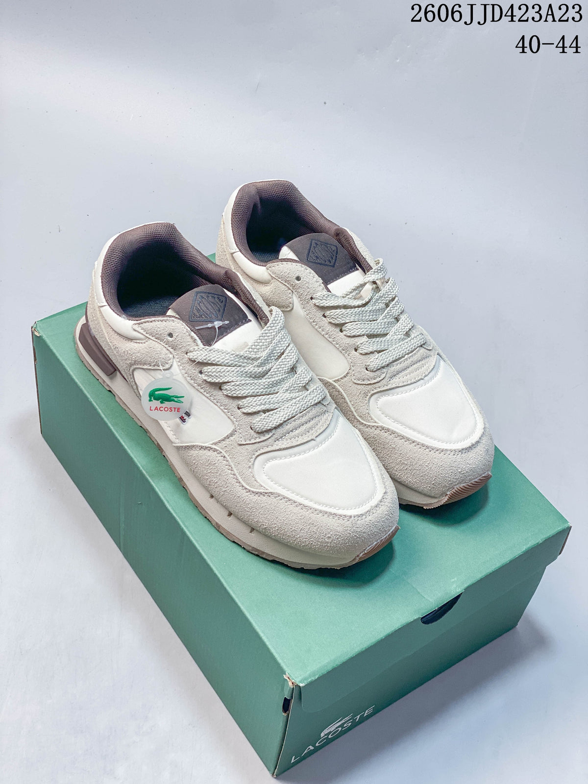 Lacoste JJD423A23 Casual Sneakers, Navy and Cream