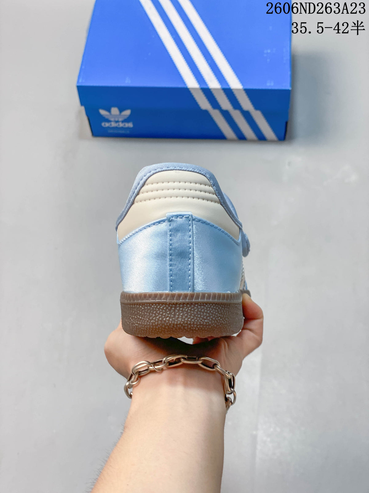 Adidas Samba Jane Mary Jane Sneakers in Light Blue