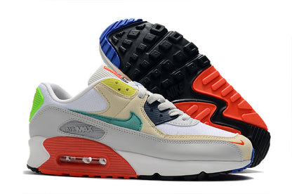 Nike Air Max 90 White Multicolor Sneakers
