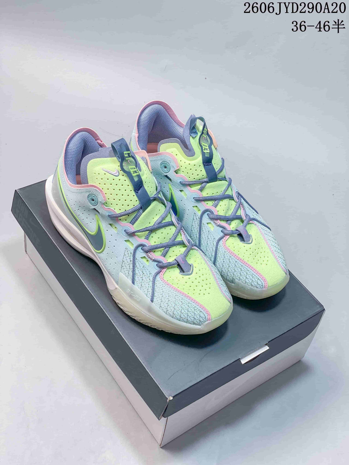Nike Air Zoom GT Cut Basketball Shoes in Blue and Volt