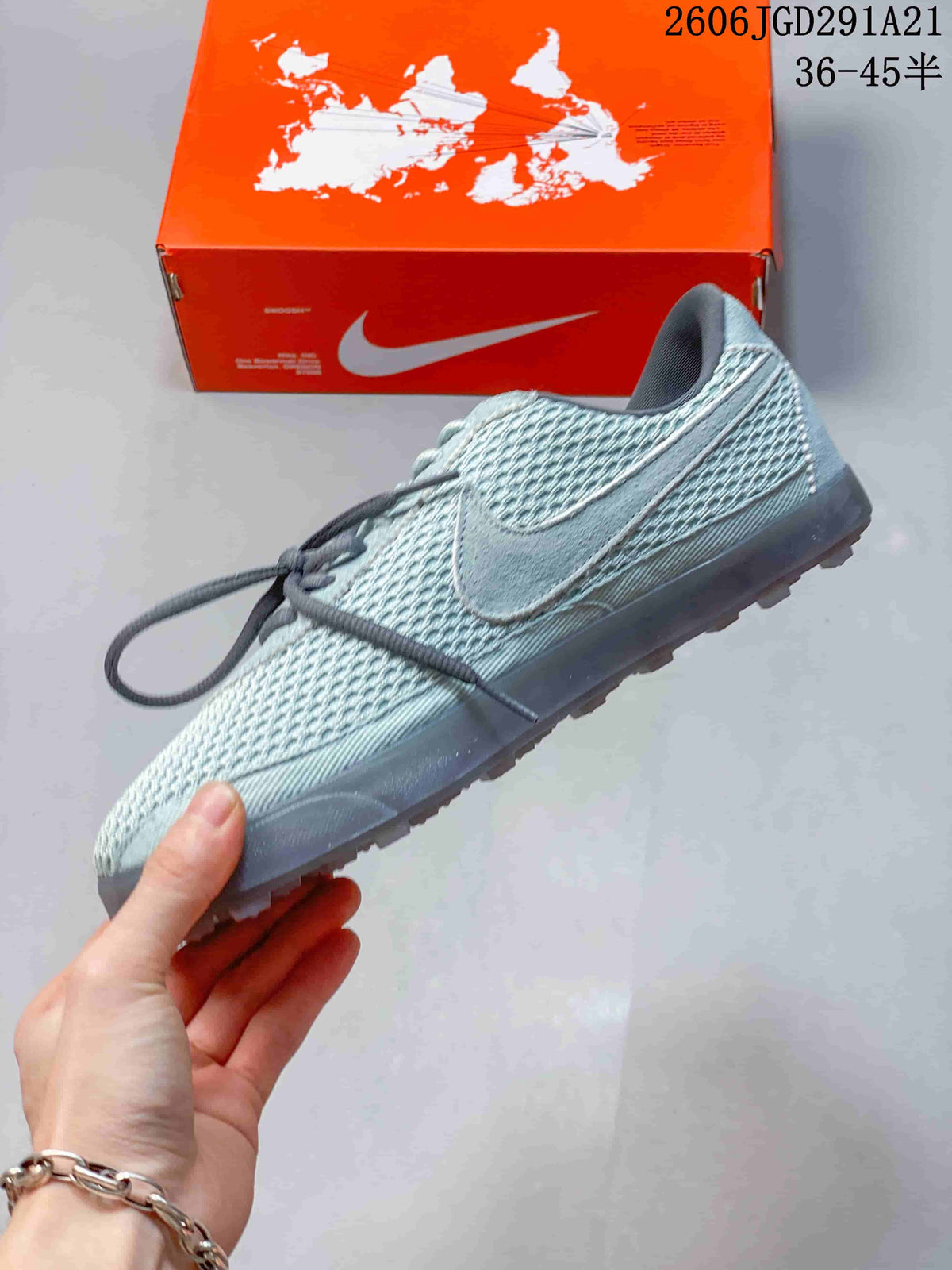 Nike Astrograbber Leather Low-Top Sneakers in Light Blue
