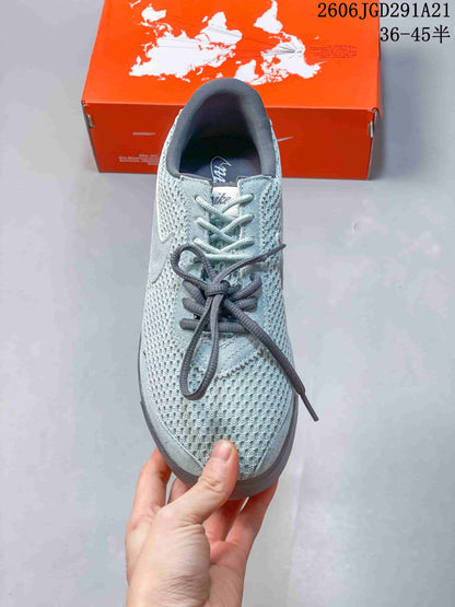 Nike Astrograbber Leather Low-Top Sneakers in Light Blue