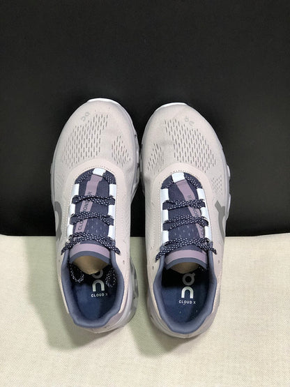 On Cloudmonster Sneakers in Gray and Purple