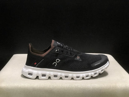 On Cloud 6 Coast Sneakers in Black and Brown