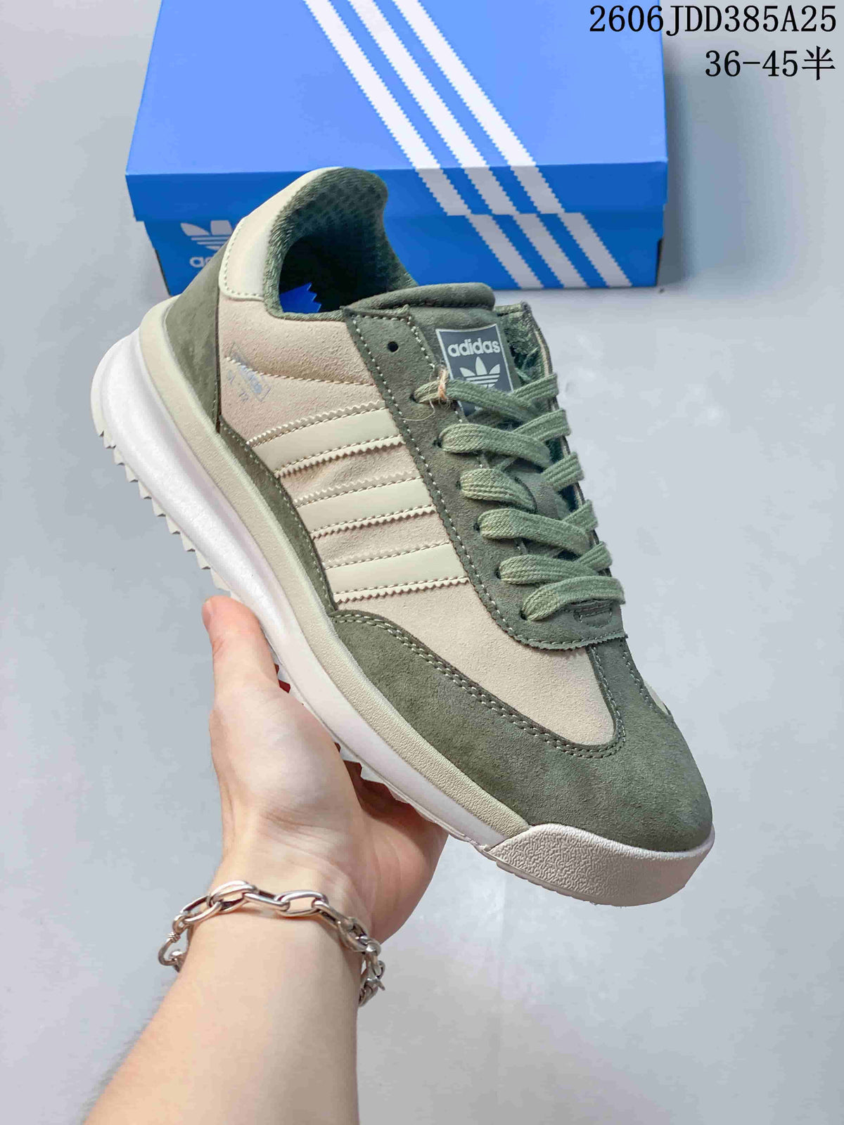 adidas SL 72 Retro Running Sneakers in Sage Green