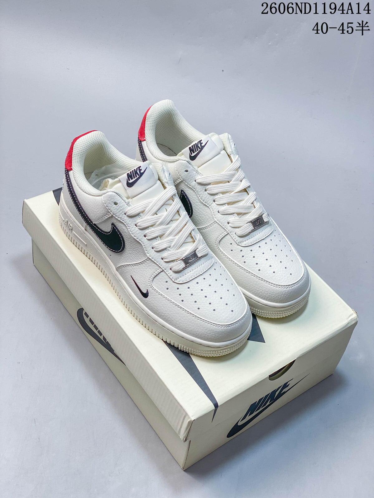 Nike Air Force 1 '07 Low White Contrast Swoosh Sneakers
