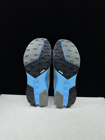 On Cloudsurfer Trail 2 Trail Running Shoes, Grey/Blue