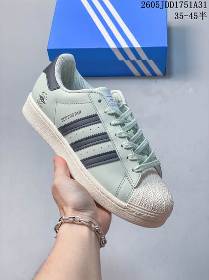 Adidas Superstar Shell-Toe Sneakers in Mixed Colors