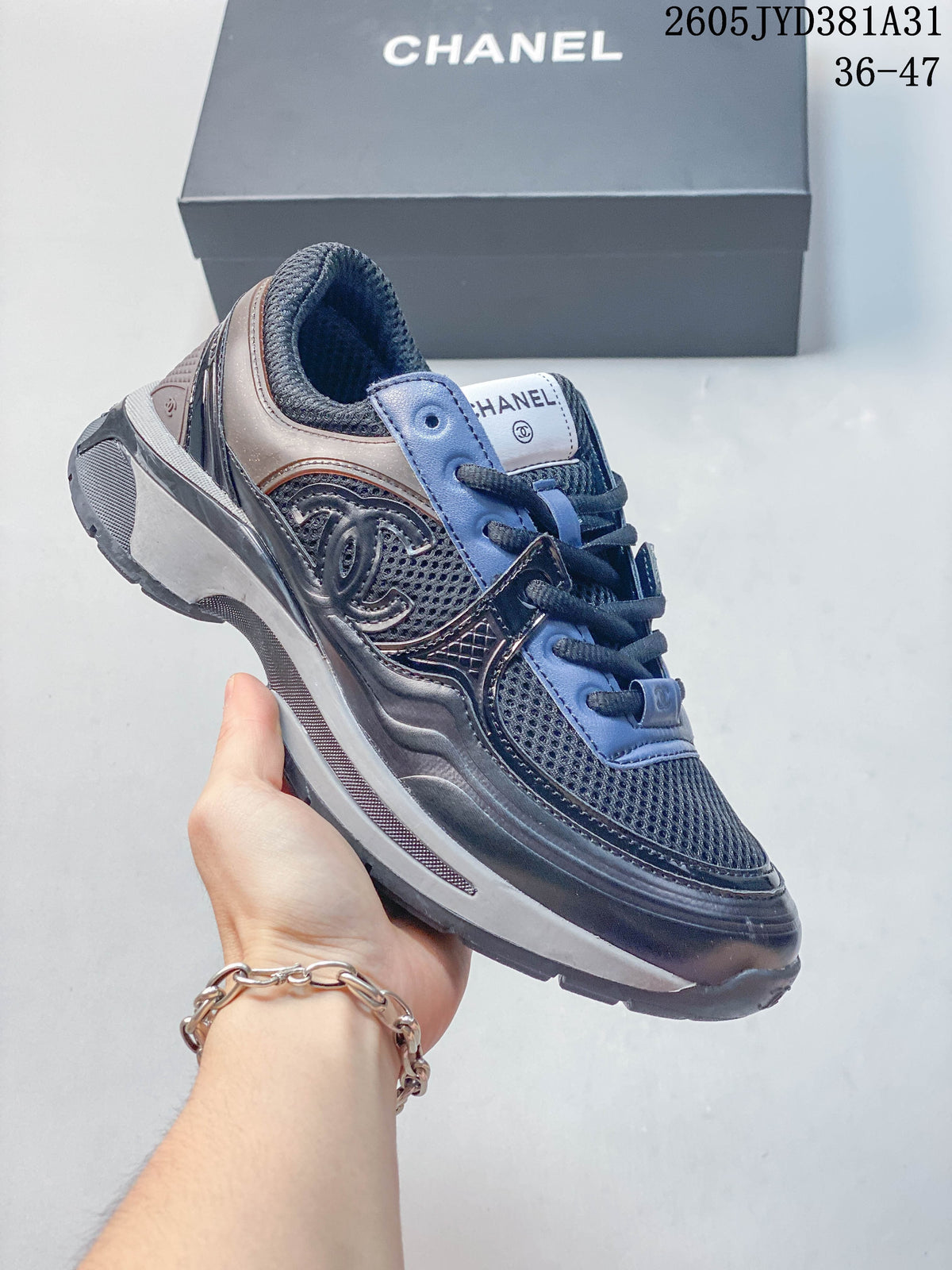 Chanel CC Chunky Sneakers in Mixed Metallic Colors G26U4372F