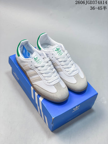 Adidas Originals Samba Vegan OG Low-Top Sneakers White Green