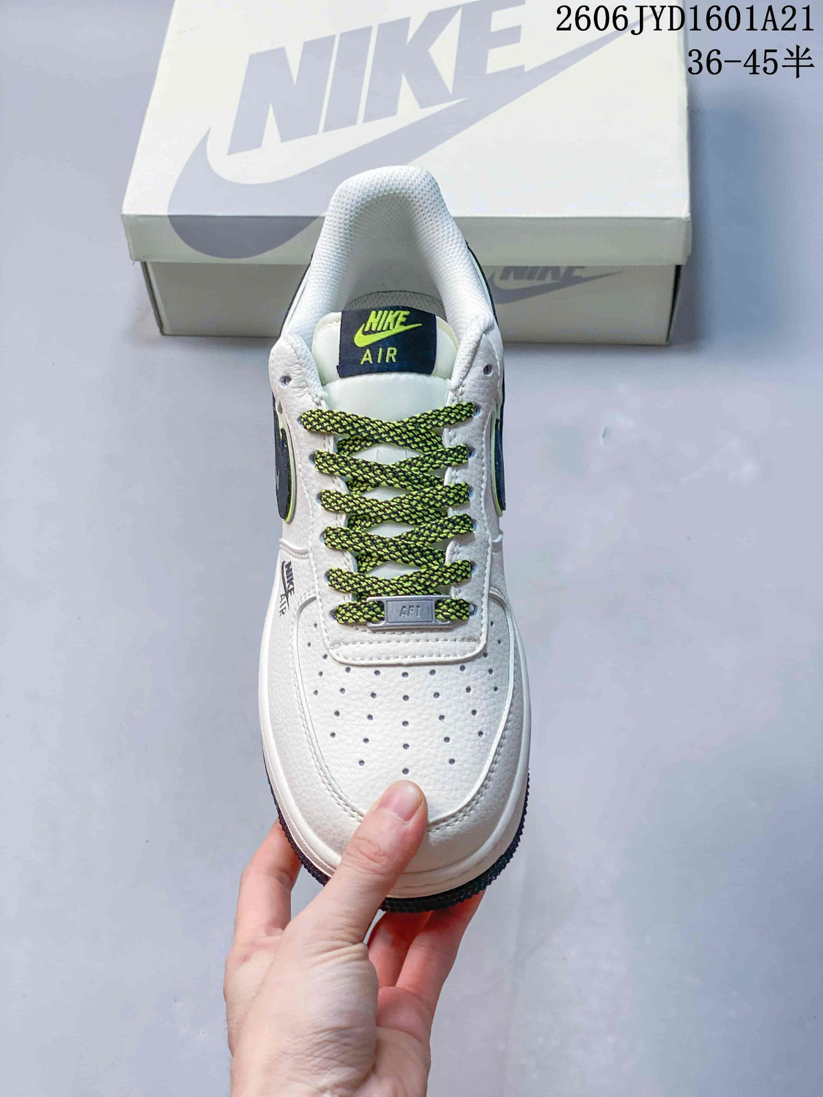 Nike Air Force 1 '07 Low White Navy Volt Sneakers
