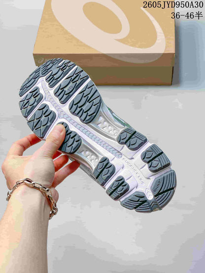 ASICS GEL-Kayano 12.1 Silver Green Running Sneakers