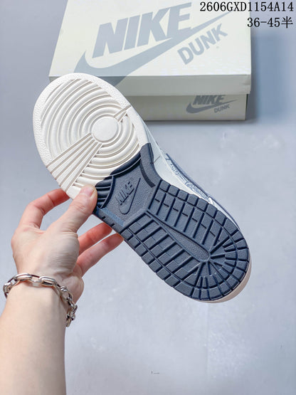 Nike Dunk Low UNDEFEATED-Style Navy Paisley Sneakers