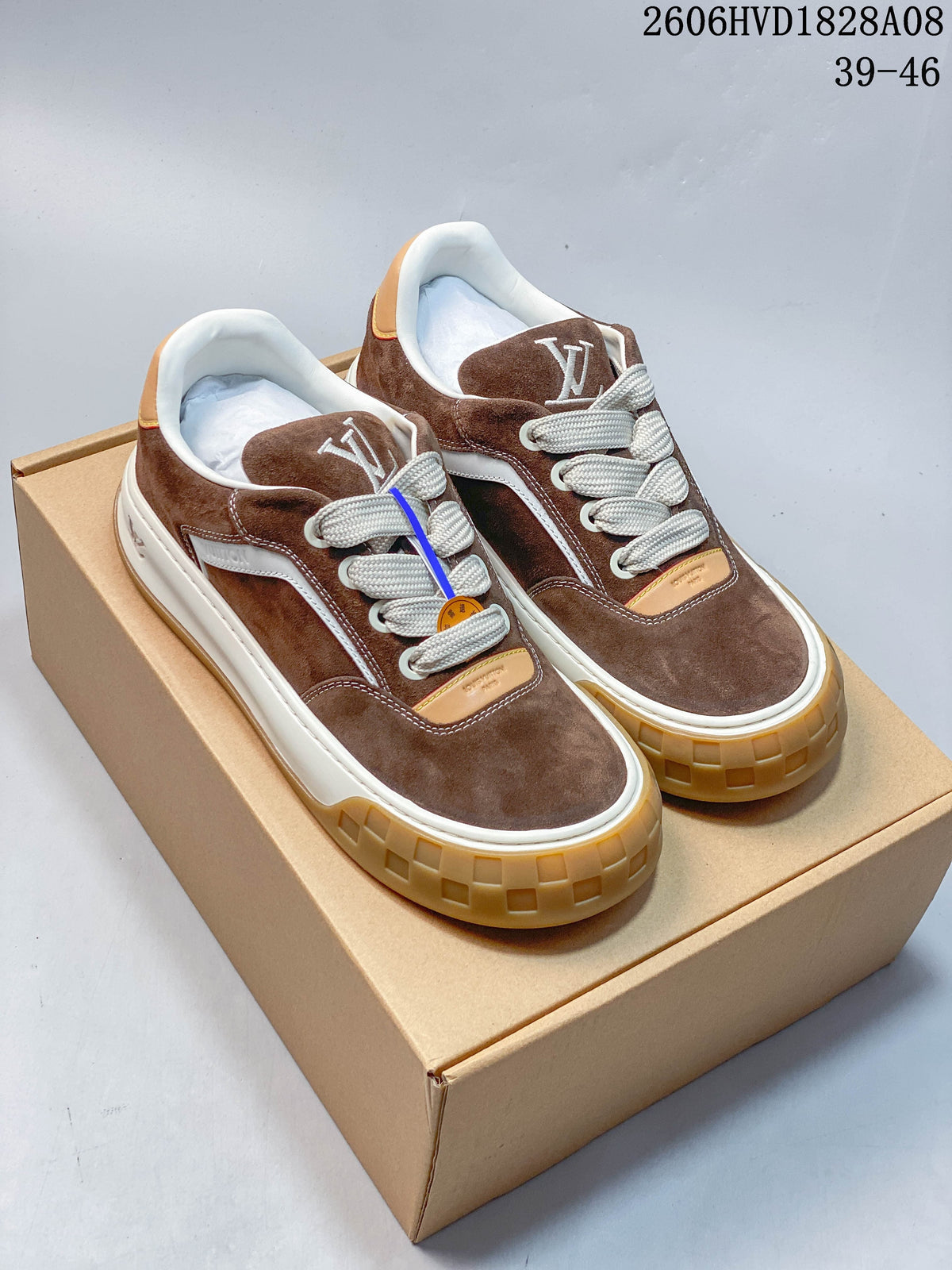 Louis Vuitton Low-Top Sneakers with Chunky Gum Sole