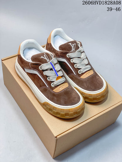 Louis Vuitton Low-Top Sneakers with Chunky Gum Sole