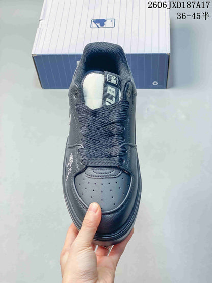 MLB Chunky Liner Denim Low-Top Sneakers, Navy, 3ASXM046N