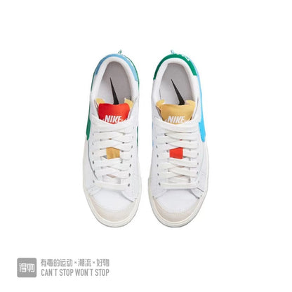 Nike Blazer Low 77 Sneakers White Blue Green
