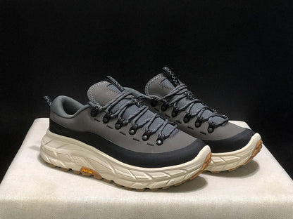 HOKA Tor Summit Trail Shoes in Gray and Black