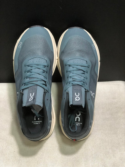 On Cloudnova Form 2 Sneakers in Blue and Cream