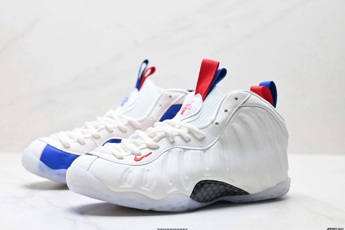 Nike Air Foamposite One Penny Hardaway White Red Blue Sneakers