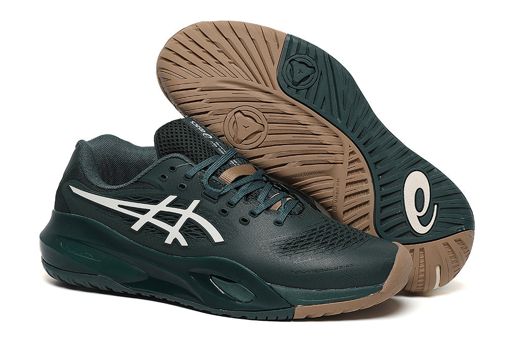ASICS Gel-Resolution Tennis Shoes in Dark Green