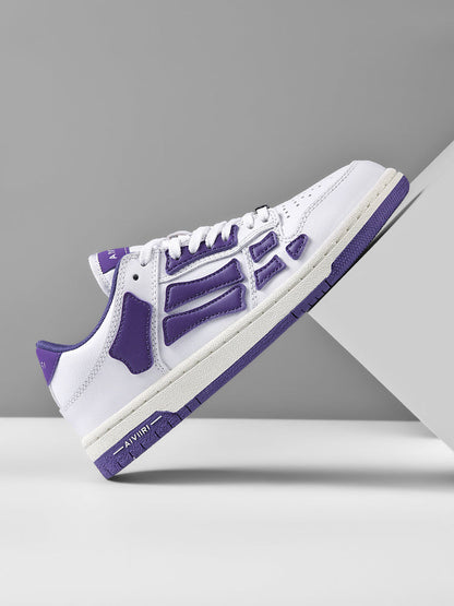 AIMIRI Low-Top Sneakers in White and Purple