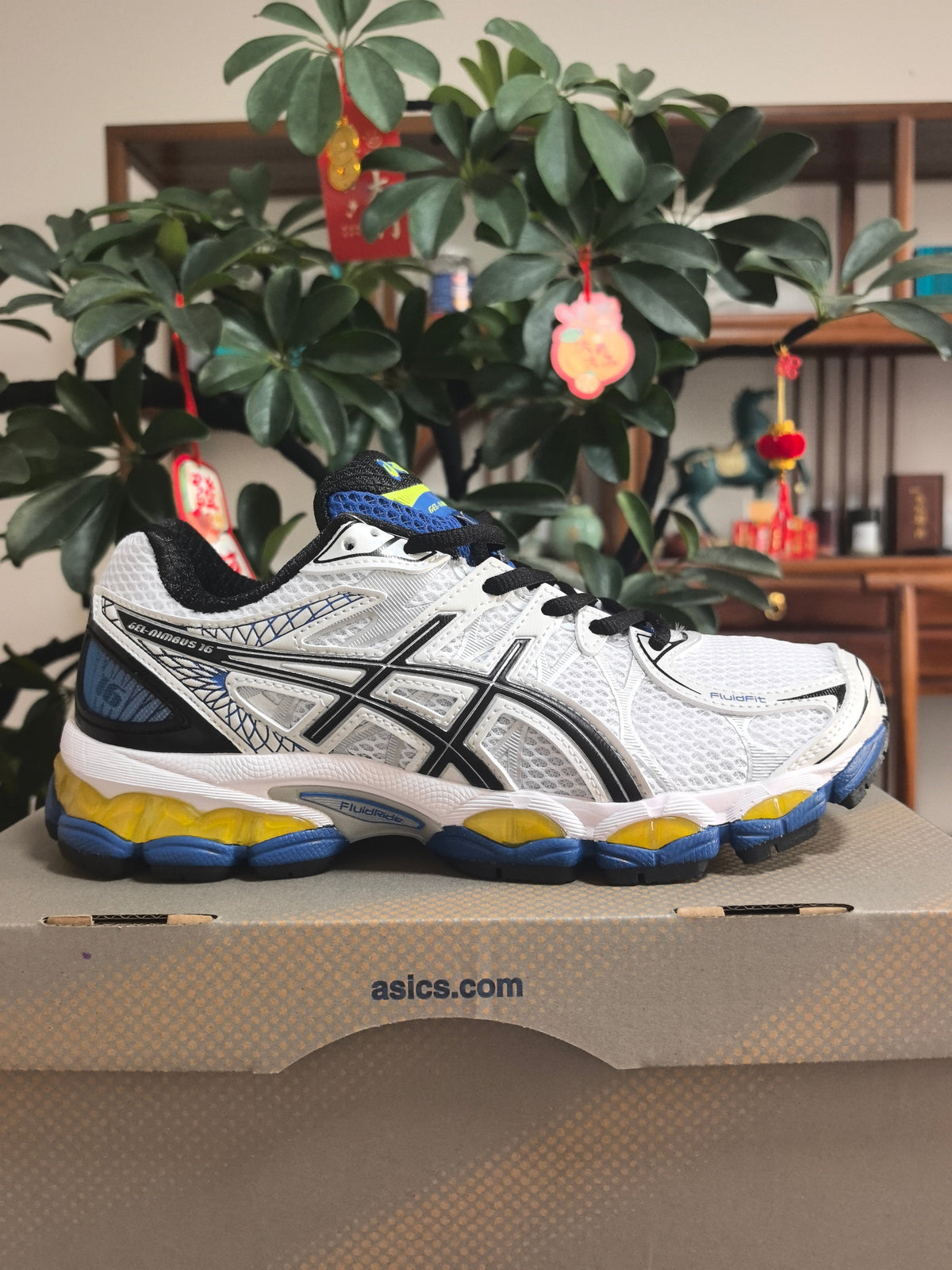 ASICS GEL-Quantum 360 White Black Blue Sneakers