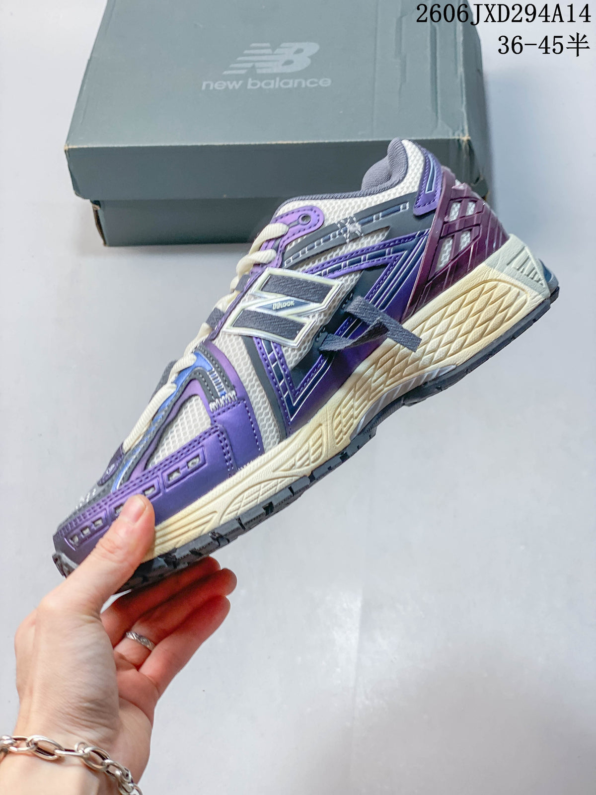 New Balance 1906AB Retro Sneakers in Cream, Purple and Blue